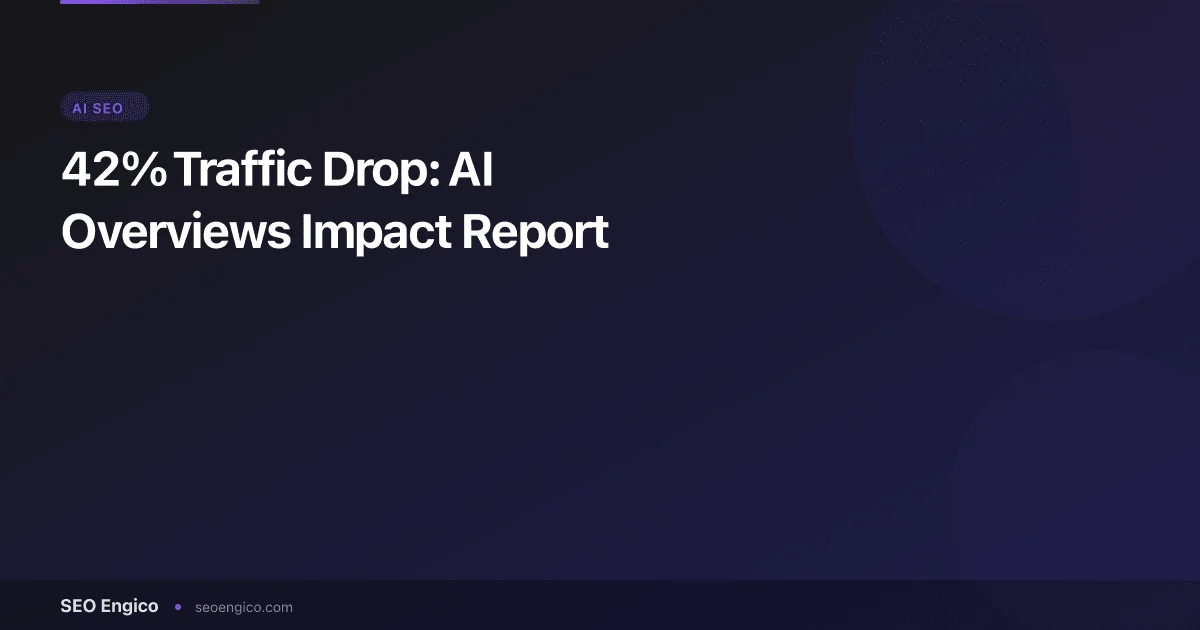 42% Traffic Drop: AI Overviews Impact Report